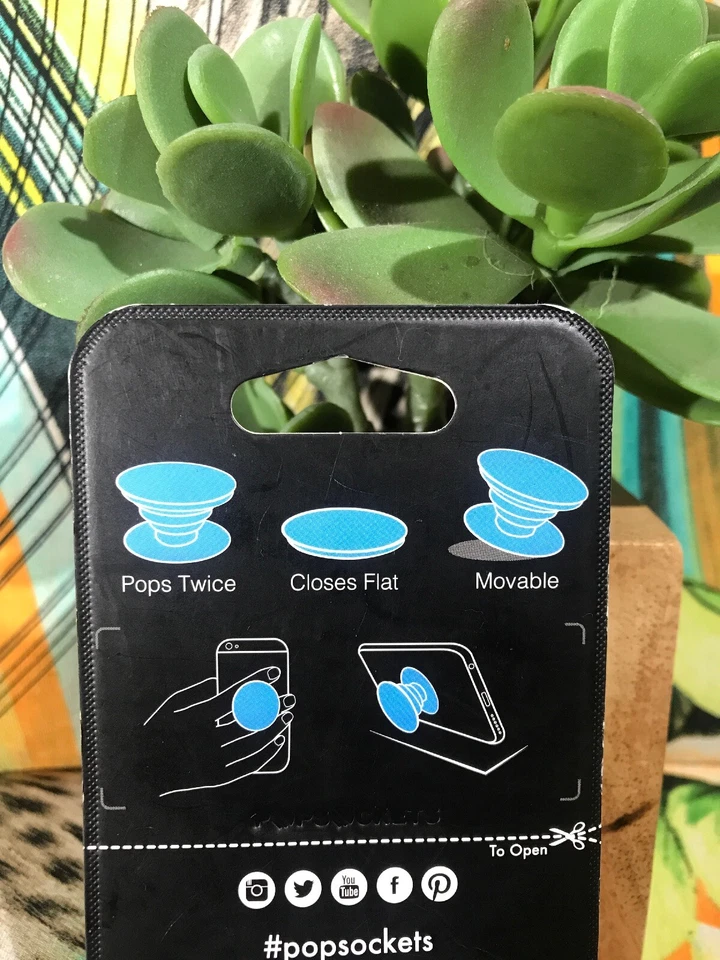 PopSockets Expanding Stand & Grip Phone Palm Hand Holder - Image 4 of 4
