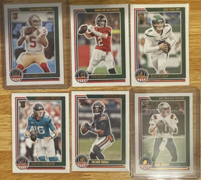 Chronicles Stars & Stripes 6 QB Lot STS: Lance, Brady, Jones, Wilson, Fields, La