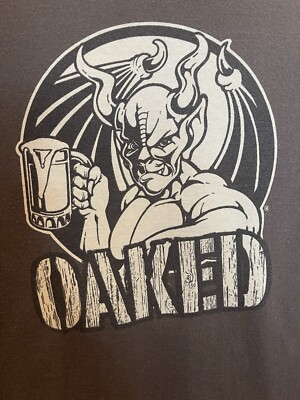 #ad #ad Vintage Arrogant Bastard Ale Graphic T Shirt Stone Brewing Co Size L Brown $21.96
