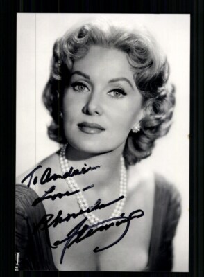 Rhonda Fleming 1923-2020 Amerikanische Schauspielerin Original Sign # BC 217485