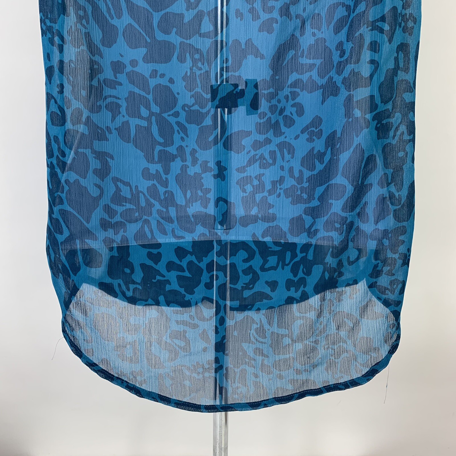 Gap Button Down Shirt Women's XS Sleeveless Chiffon Sheer Lightweight Casual