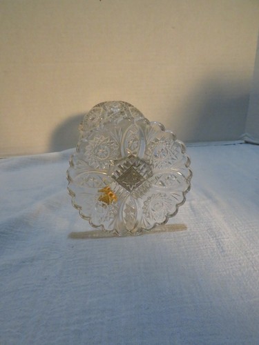 VTG IMPERIAL CRYSTAL GLASS VASE HOBSTAR THUNDERBOLT BOUQUET - Picture 5 of 6