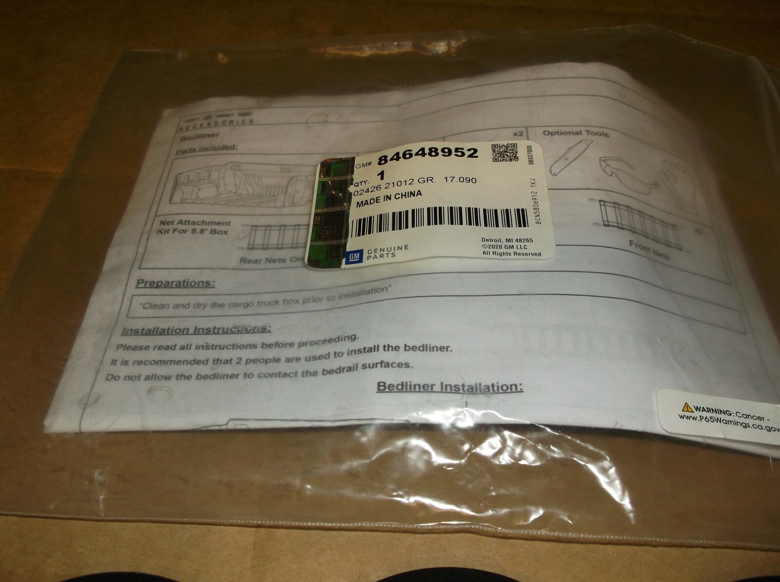 GM Bed Liner Tie Down Hole Covers84648952OEM9 Plugs20212022 Chevy