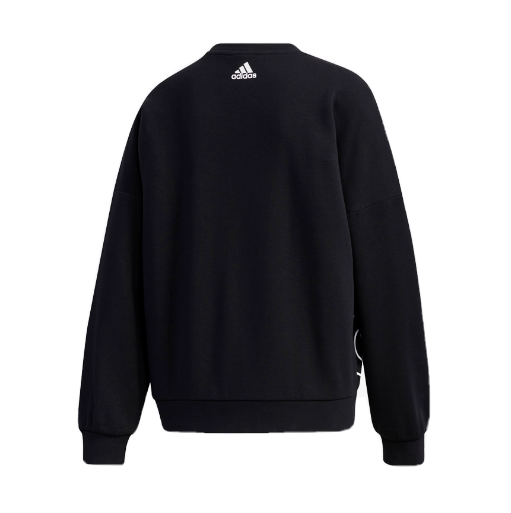 ADIDAS Women's FAV BL Sweatshirt Knit Pullover Size M BLACK/WHITE