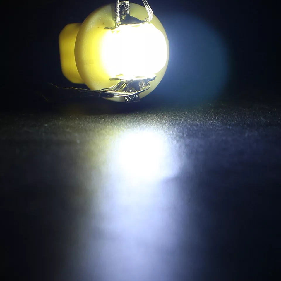 10Pcs B8.5D COB 1SMD Car Gauge Cluster Dashboard Indicator Plate LED Light Bulbs - Image 4 of 4