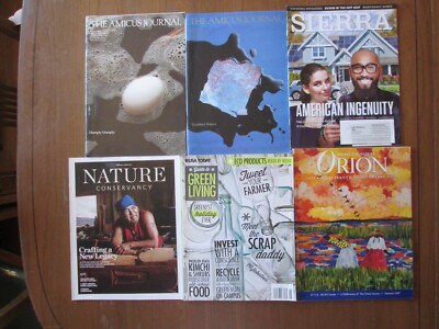 NATURE MAGAZINES 6 ISSUES Amicus Sierra Conservancy Orion Green Living Ecology
