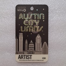 AUSTIN CITY LIMITS 2017-18 ACCESO AL ESCENARIO DE ARTISTA Backstage Pass Temporada 43