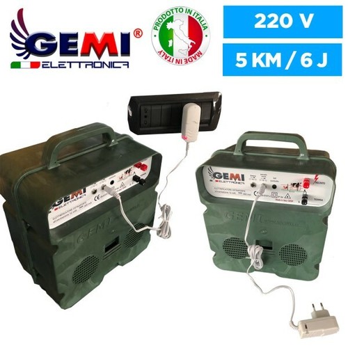 Recinto Elettrico Elettrificatore 12V Batteria / 220V Con Pannello Solare Gemi - Picture 5 of 8