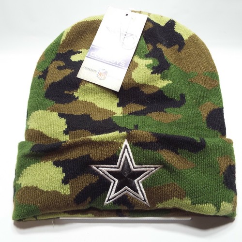 New Dallas Cowboys on Field Bravo Knit Camo Beanie Hat Style K344m Size OSFA