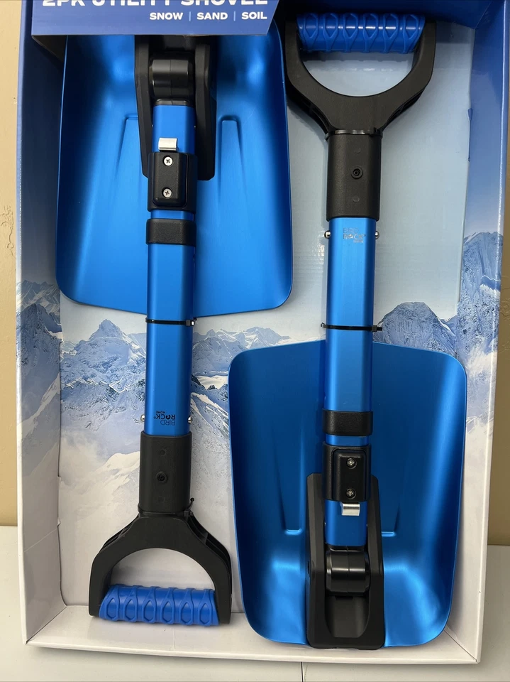 BirdRock Home Emergency Blue Utility Shovel 2 Pack For Snow Sand And Soil - Image 3 of 4