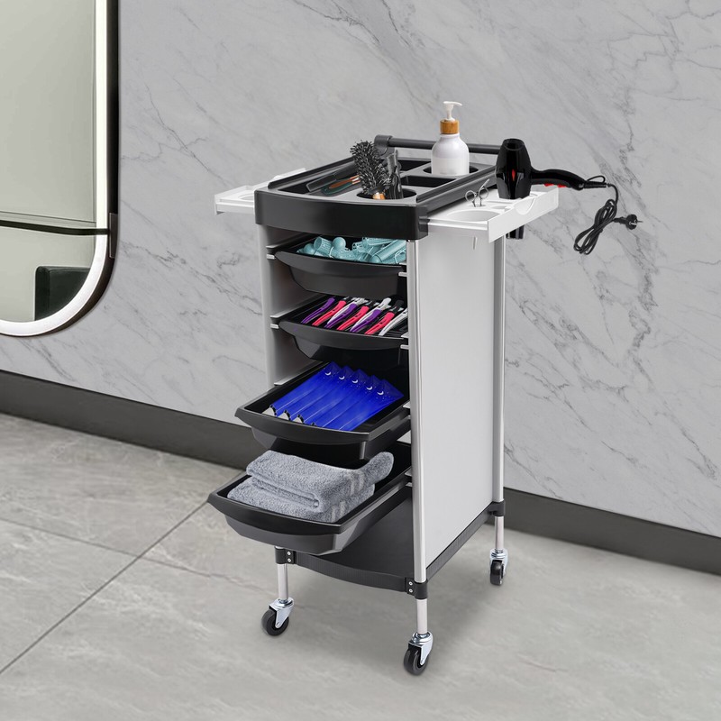Ultimate Trolley Cart for Hair Salon Station �C Space Saving Rolling Beauty Cart