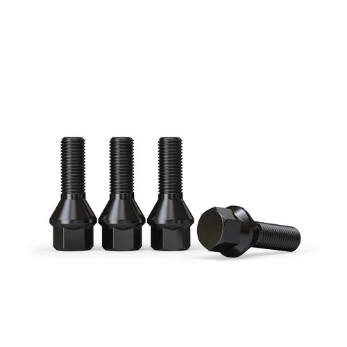 10pcs Extended Black 12x1.5 Lug Bolts (30mm Shank Length, Cone Seat) Not OEM ... - Picture 6 of 7