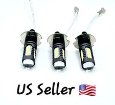 3 Super LED light bulbs for Deere pn AT130104 12v 55w Skid Steer Roof Worklights