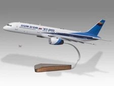 Boeing 757-200 Sun D'Or International Airlines Wood Airplane Model Small 1/130