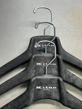 3 KITON Coat Jacket Hanger BK Heavy Duty Composite Wood Grain