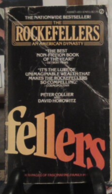 The Rockefellers Signet 1st Printing 1977 Peter Collier & David Horowitz paperbk