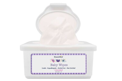 *80-Wipes* Dukal DawnMist Baby 7'' x 8'' in Hard Tub Dispenser BWU4340