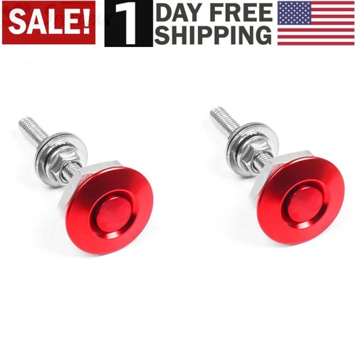 2pcs Metal Car Bumpers Trunk Fender Hatch Lids Release Fasteners Kit Hood Pin Lo - Foto 2