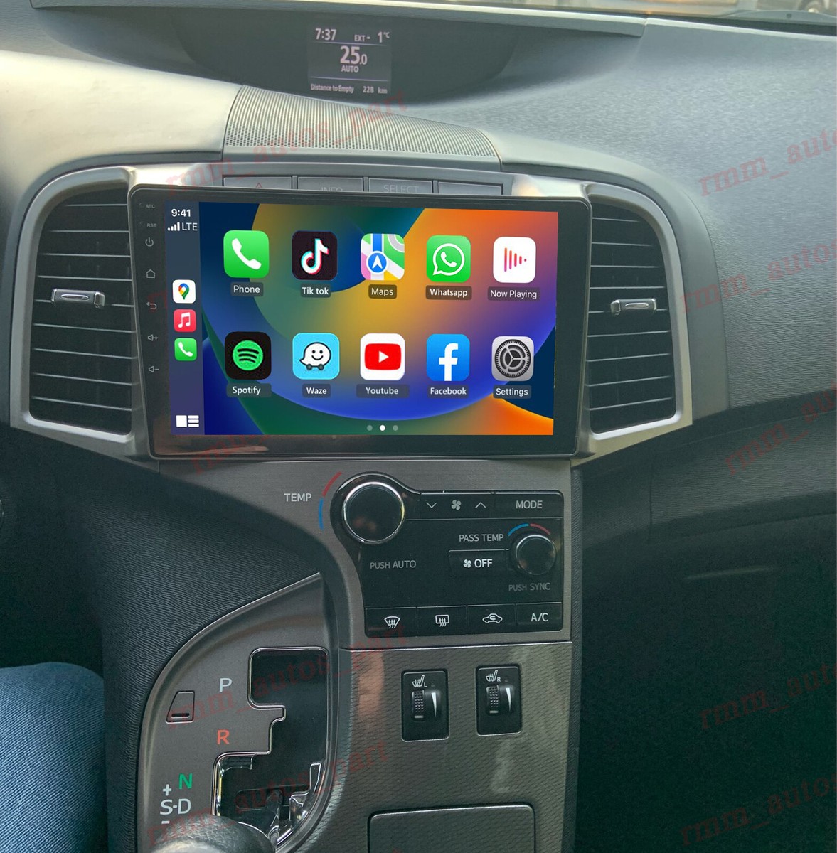 For Toyota Venza 2008-2016 Radio CarPlay Android 13 Car Stereo GPS
