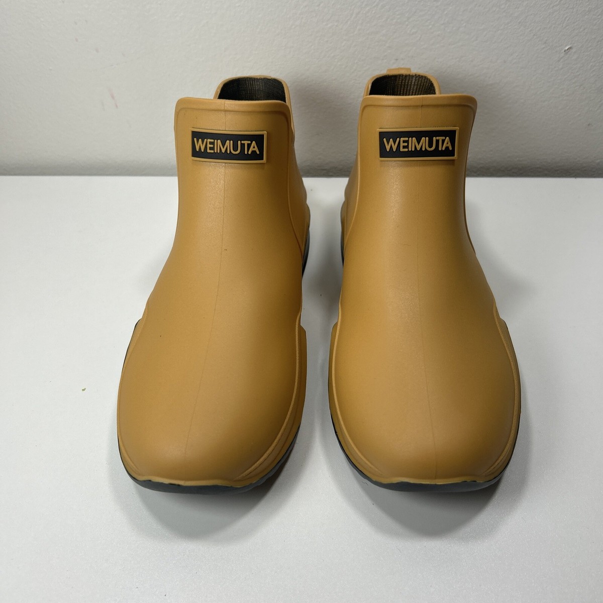 Weimuta Water Boots Men's Size 43 EU/10 US Mustard Rubber Made