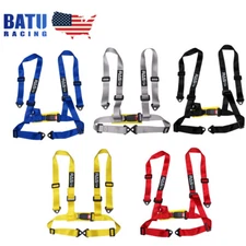 Universal Adjustable 2" 4 Point JDM Racing Car Harness Seat Belt Safety Strap
