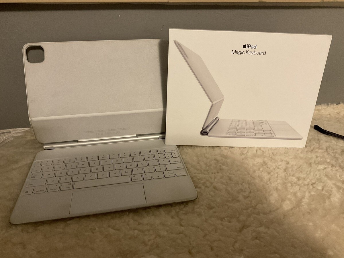 iPad Pro 11 inch Magic Keyboard A2261 White W Box | eBay
