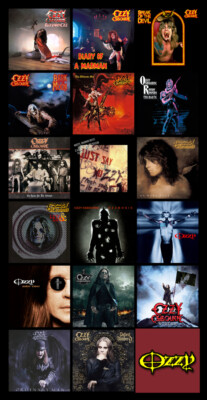 OZZY OSBOURNE album discography magnet (4.5