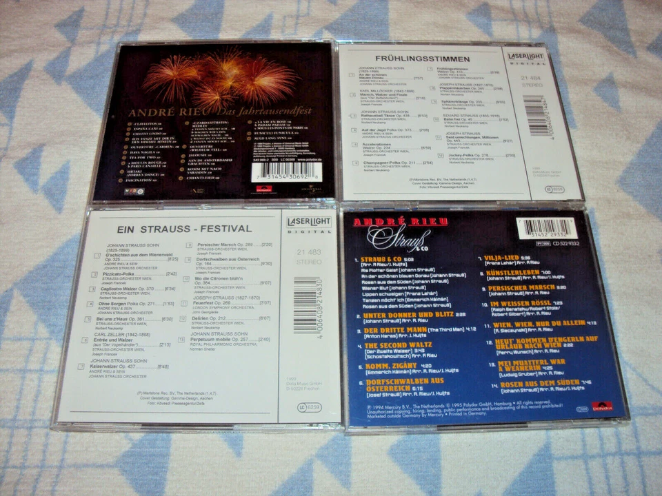 8 x André Rieu CD´s (Ich liebe Strauß,In Concert,Die Gala,Das Jahrhundertfest... - Bild 2 von 4
