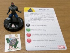 HeroClix Marvel AMAZING SPIDER-MAN Werewolf 014 with card