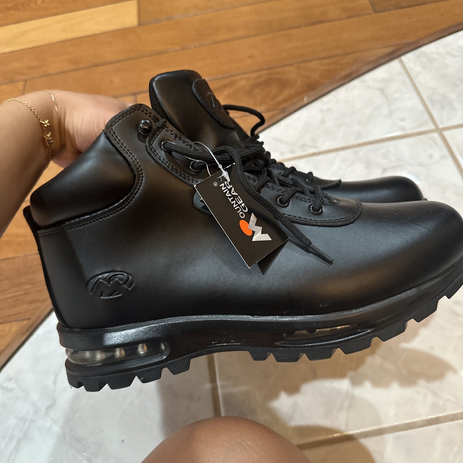 Mountain Gear Men's DDay Leather LE 2 Boots, Black eBay