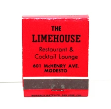 Front Strike The Limehouse Modesto California Cocktai With Matches Matchbook ME1