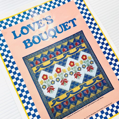 Loves Bouquet Quilt PATTERN by Judy Martin Valentine Wedding Heart Quilt Pattern - Picture 4 of 12