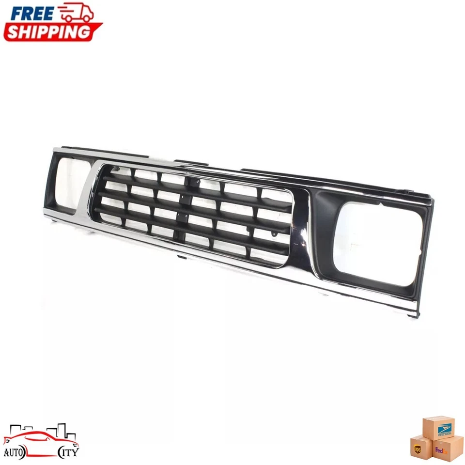 New Chrome Grill Grille Assembly For 1993 1994 1995 1996 Mitsubishi Mighty Max Foto 2 de 4