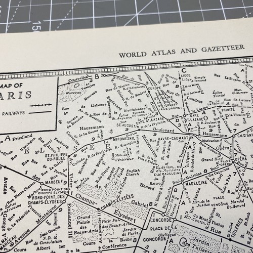 Mapa del Atlas de Ferrocarriles Subterráneos del Ferrocarril de París Años 40 Mapa De Colección - Imagen 5 de 14