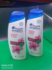  Head and Shoulders Smooth & Silky Dandruff. Shampoo Lot Of 2. 1F3