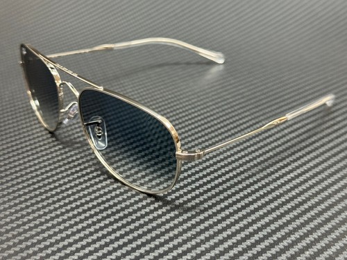 RAY BAN RB3735 003 3F Silver Gradient Blue Unisex 57 mm Sunglasses - 第 1/5 張圖片