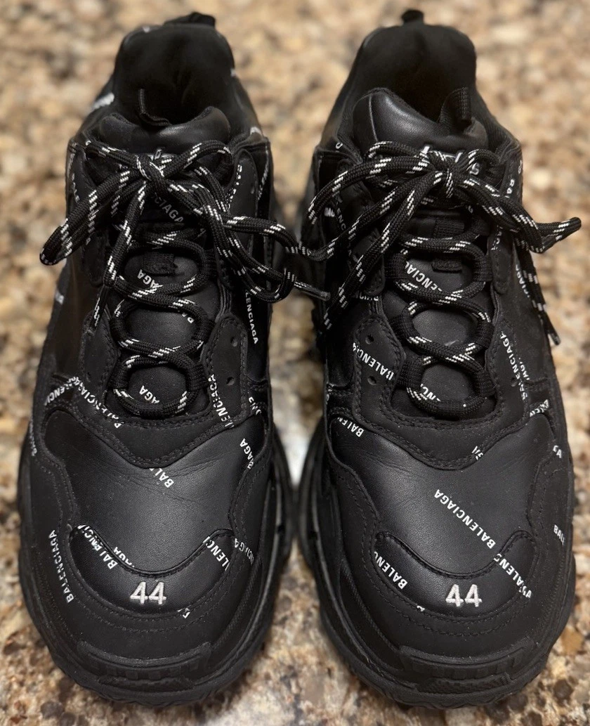 Balenciaga Triple S Sneaker All Over Logo - White W for sale | eBay
