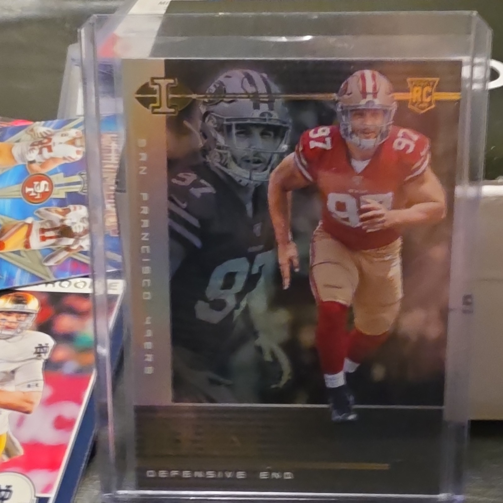 2019 Panini Illusions - Nick Bosa #34 Trophy Collection Gold /399 (RC)