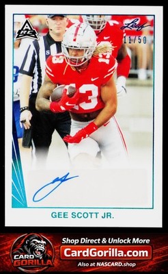 2021 Leaf Memories 1990 Base Autographs Spectrum Platinum Gee Scott Jr. #/50