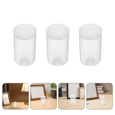  50pcs Mini Round Tube Box Empty Plastic Jars with Lids Refillable Film Negative