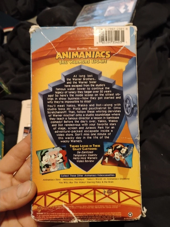 Animaniacs - The Warners Escape (VHS, 1994) - Image 2 of 2