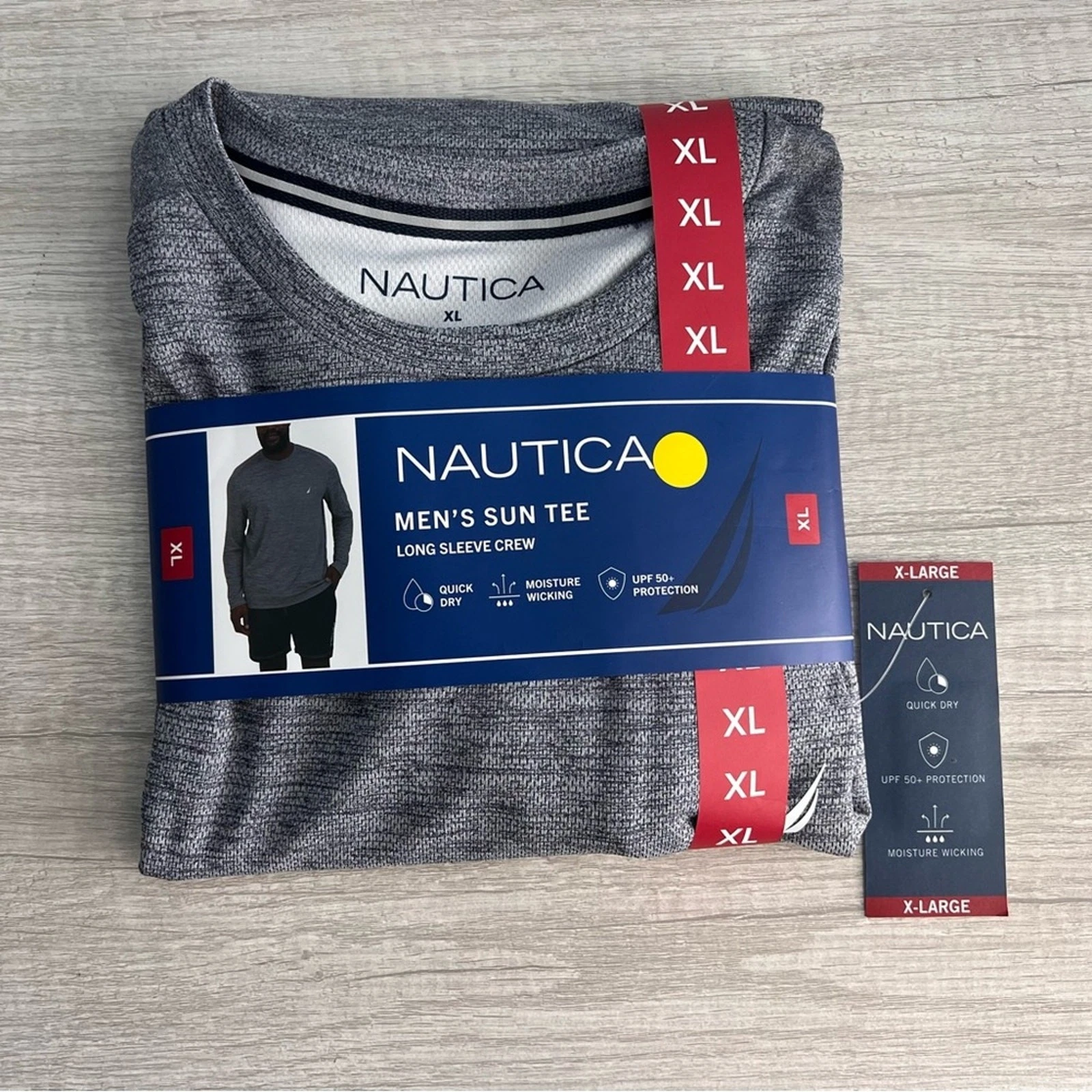 Nautica Men's Navy UV Sun T-Shirt Size XL