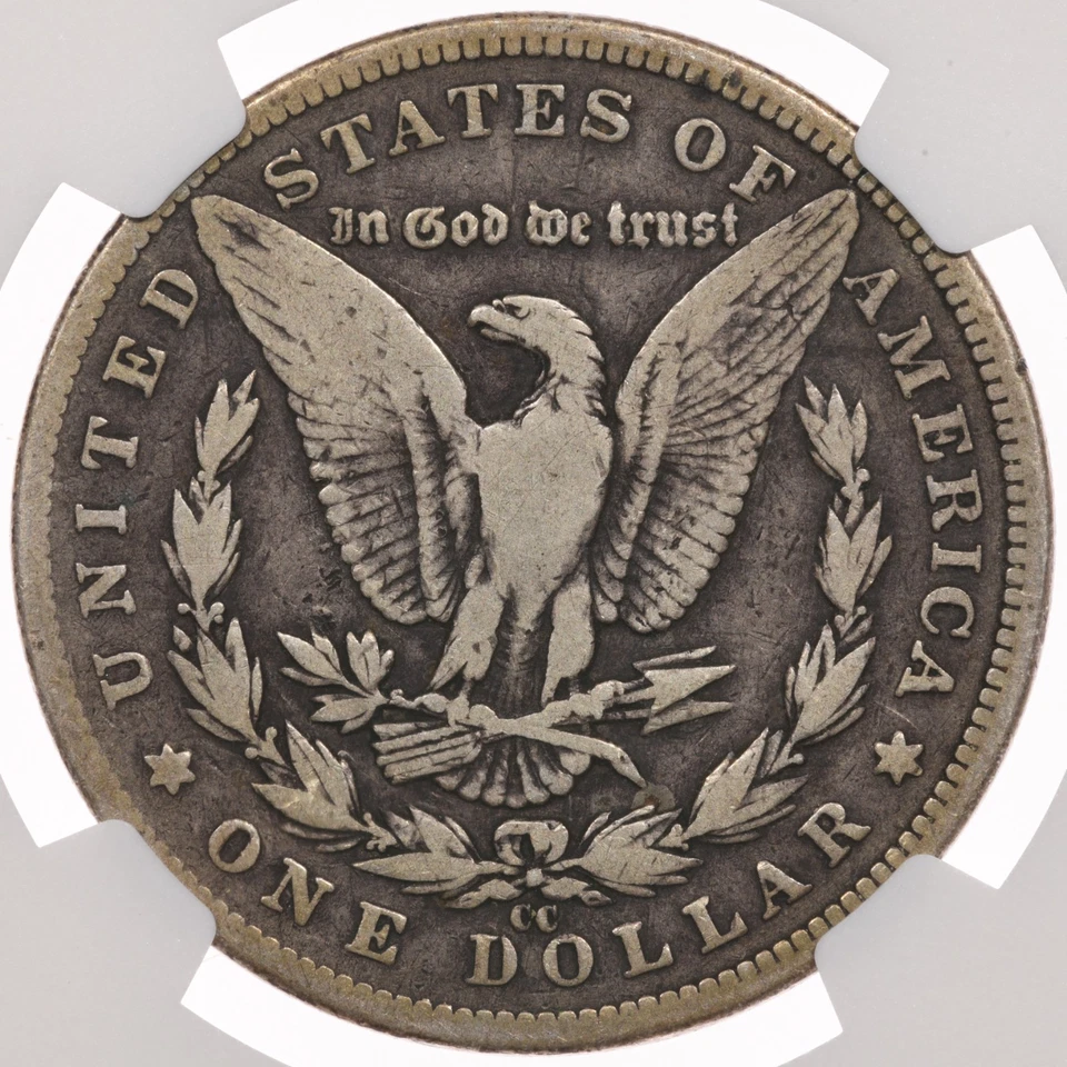 1889-CC $1 NGC VG8 Carson City Morgan Dollar VG08 - Image 3 of 3