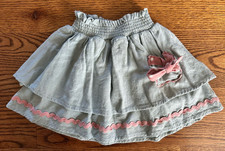 Matilda Jane girls 4 Around the Globe Heart to Heart Skirt EUC ref 1011