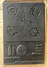 Coca-Cola Druckstock Klischee  &ldquo;Durst kennt keine Jahreszeit&rdquo; um 1958 + Andruck