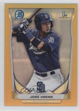 2014 Bowman Chrome Prospects Gold Refractor 10/50 Jose Urena #BCP45 0f6
