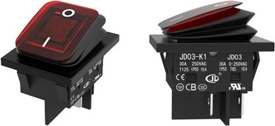JD 2pcs 30A Power Switch 125V/250V AC DPST Rocker Switch ON/Off Switch 4Pins