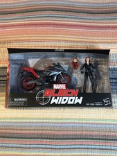 Marvel Legends Black Widow With Motorcycle New In Box