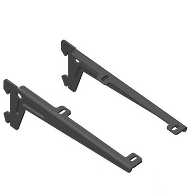 18133-00046= 1 Paar Winkelträger Li+Re T180 mm schwarz RA 50 Element System
