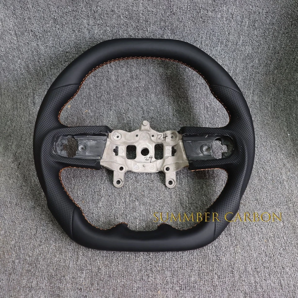 Perforated Leather Steering Wheel For Jeep Wrangler JL/JT 18-23 None Heated - Image 2 of 4